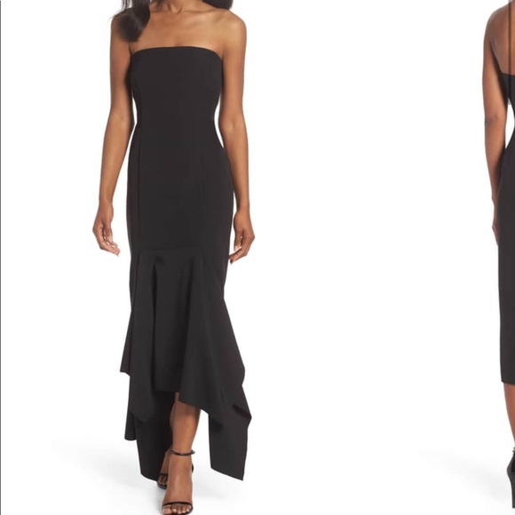 Vince Camuto Dresses & Skirts - VINCE CAMUTO Black Strapless Midi Dress